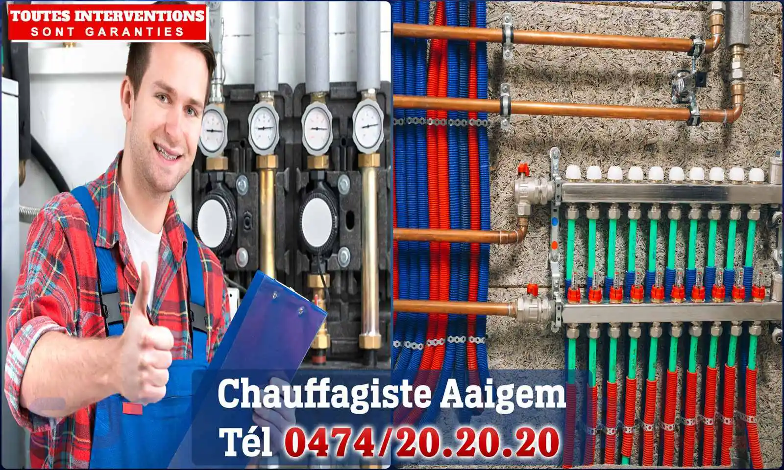 Chauffagiste agréé à Aaigem 9420