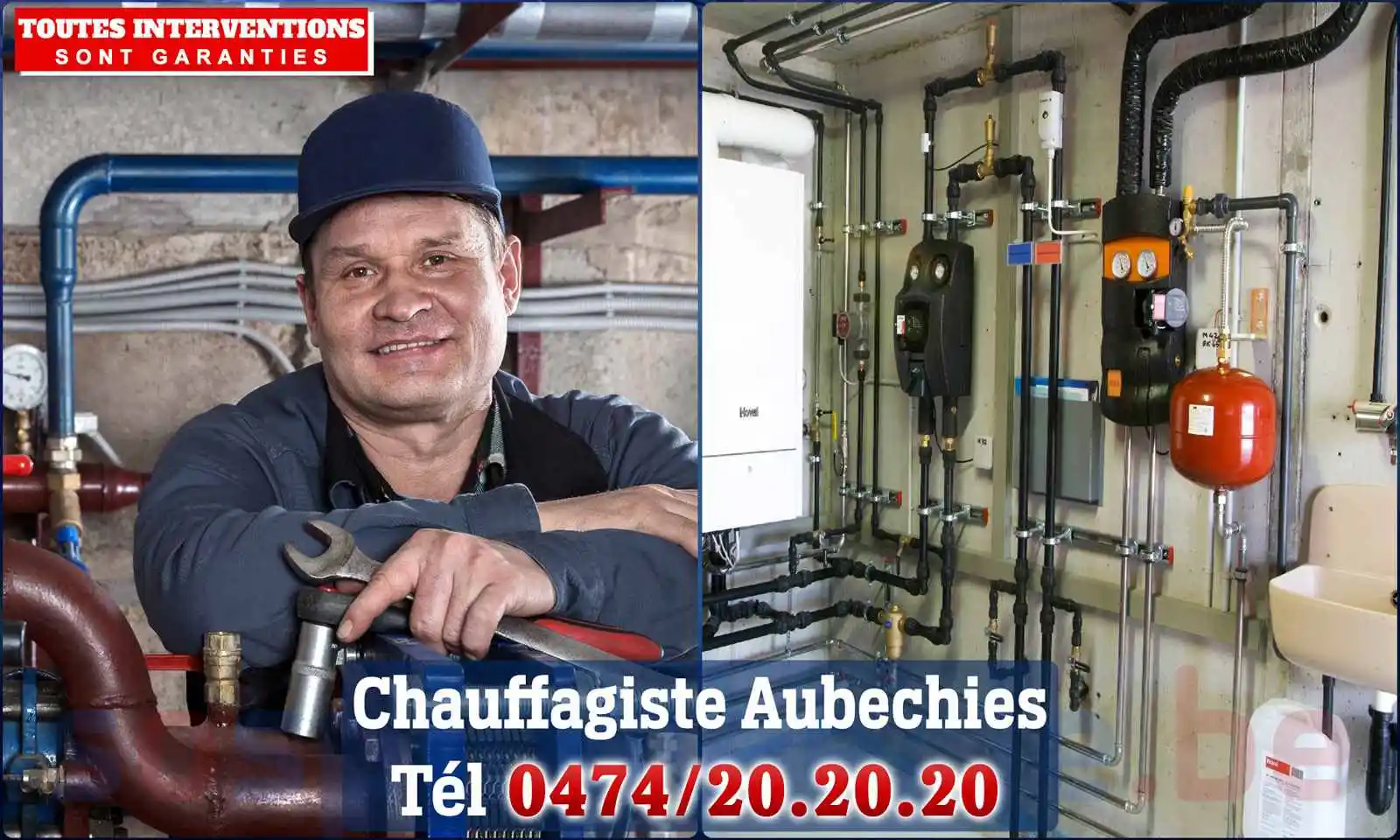 Chauffagiste agréé à Aubechies 7972