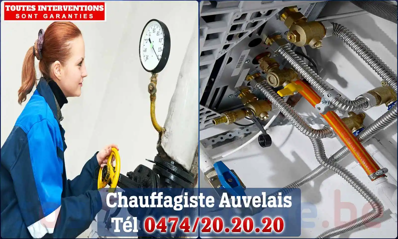 Chauffagiste agréé à Auvelais 5060