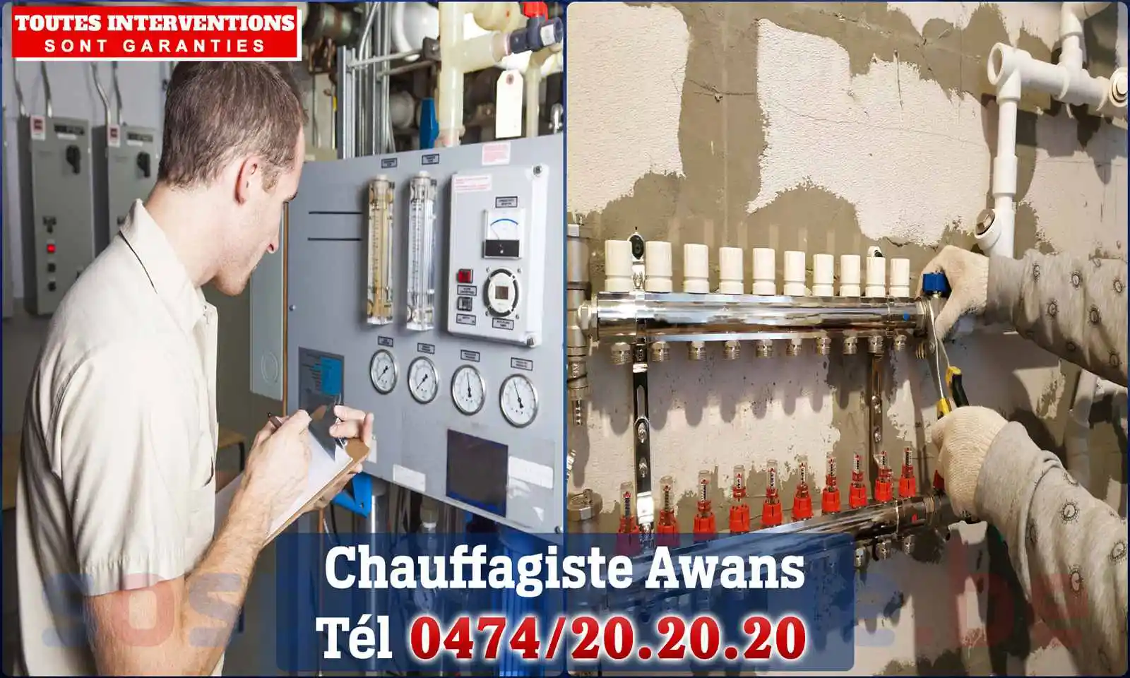 Chauffagiste agréé à Awans 4340