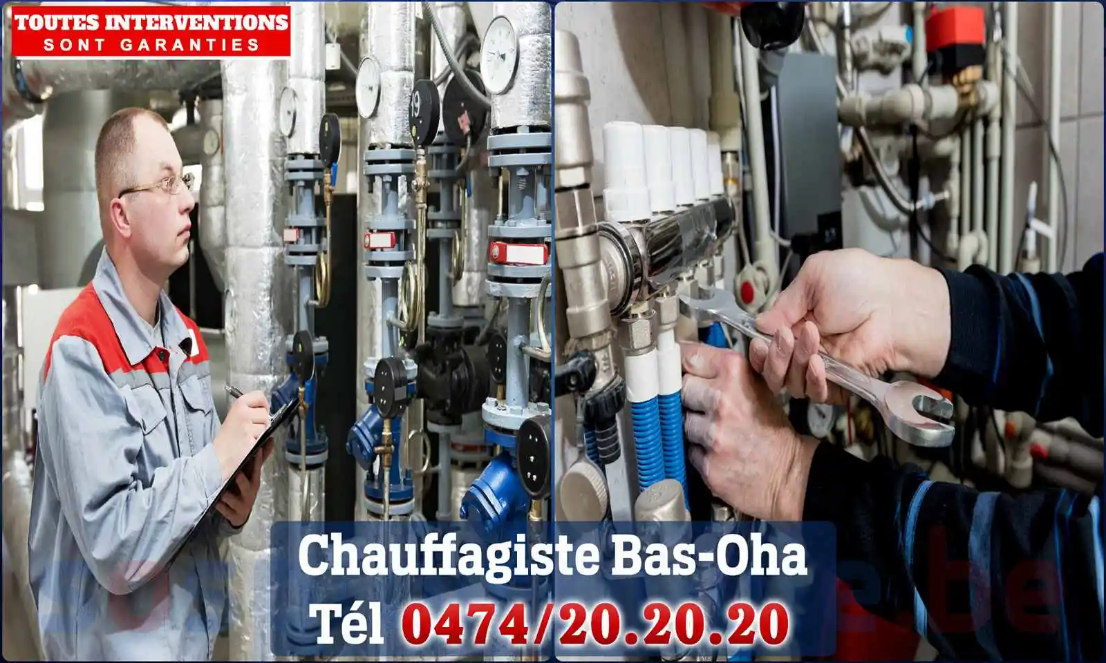 Chauffagiste agréé à Bas-Oha 4520