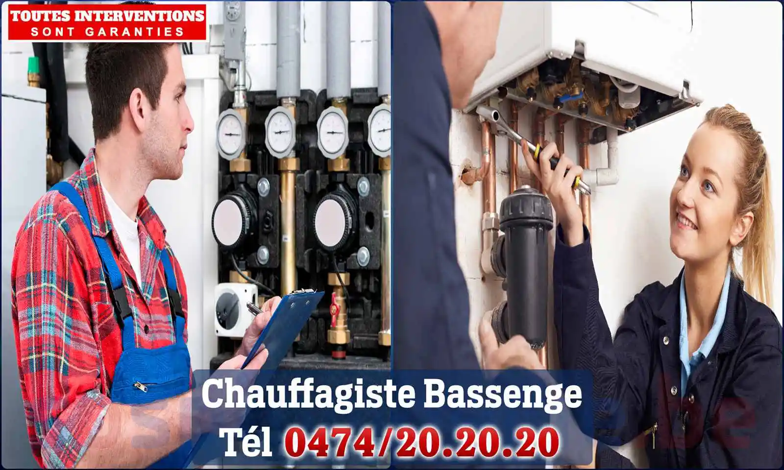 Chauffagiste agréé à Bassenge 4690