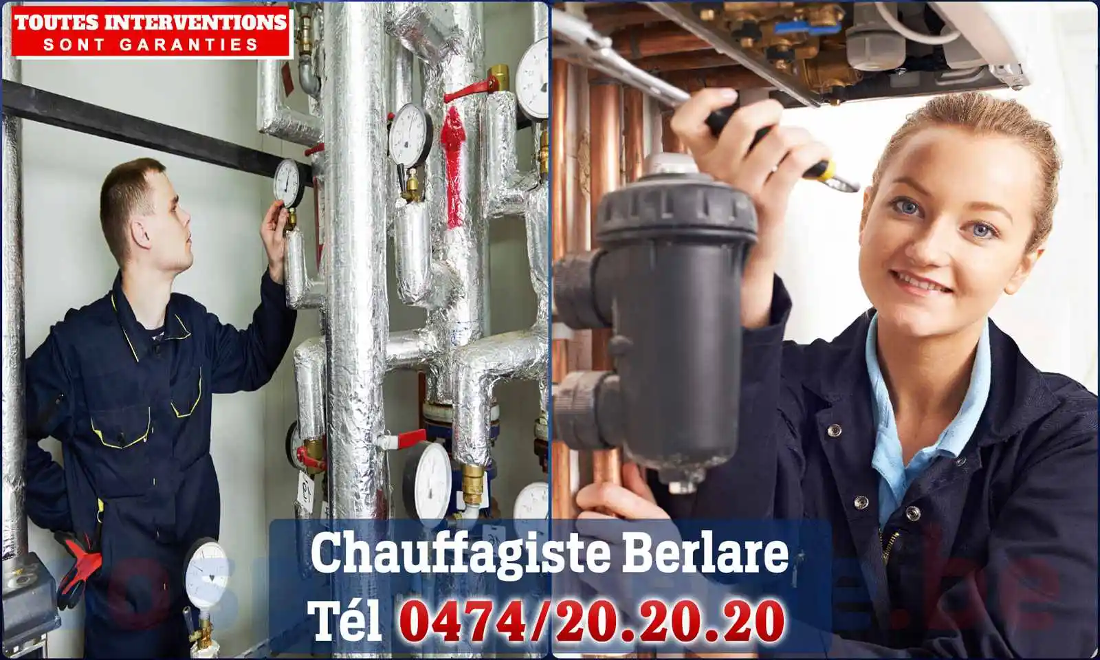 Chauffagiste agréé à Berlare 9290