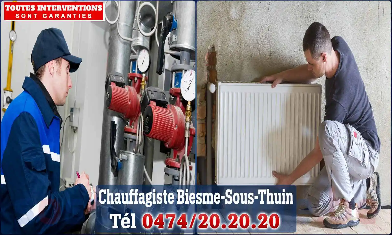 Chauffagiste agréé à Biesme-sous-Thuin 6531