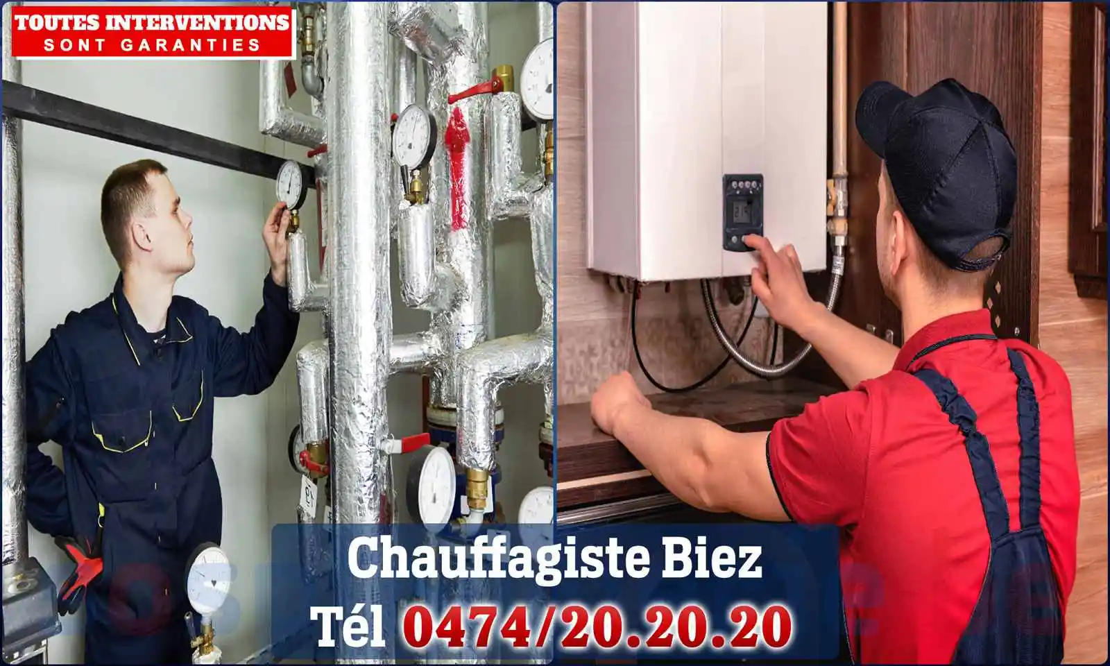 Chauffagiste agréé à Biez 1390