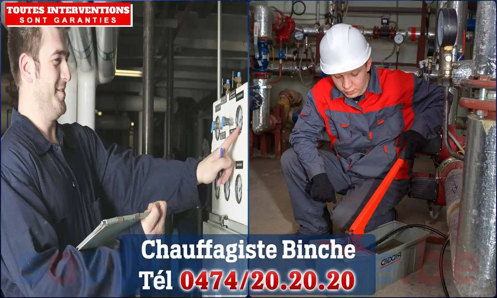 Chauffagiste agréé à Binche 7130