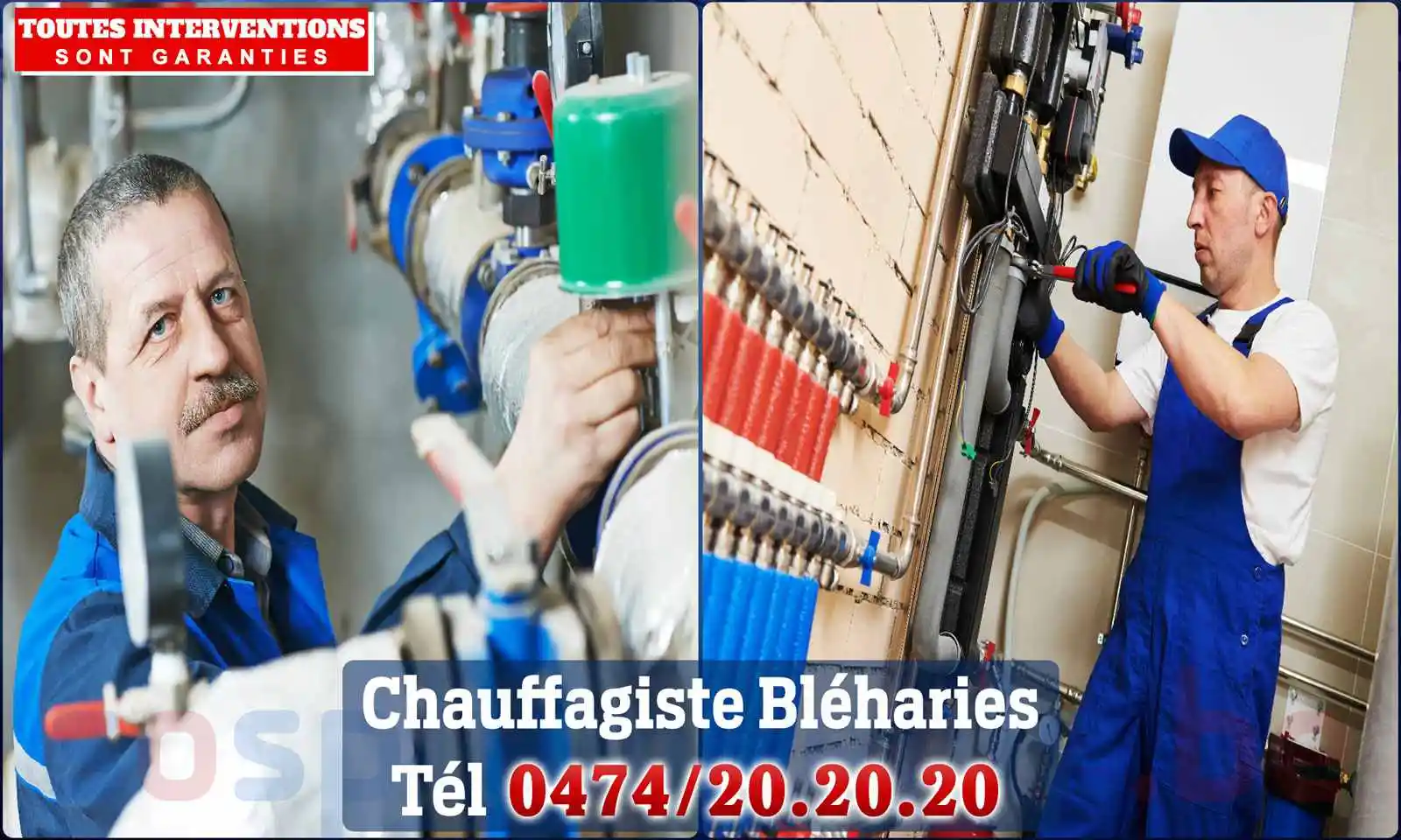Chauffagiste agréé à Bléharies 7620