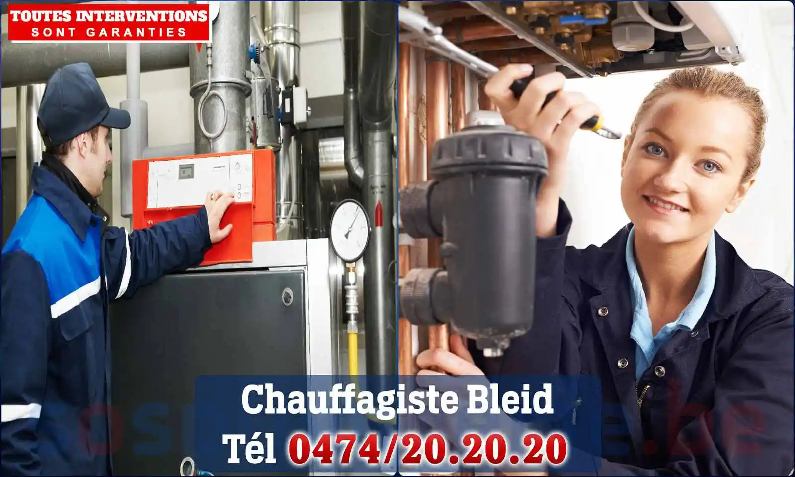 Chauffagiste agréé à Bleid 6760