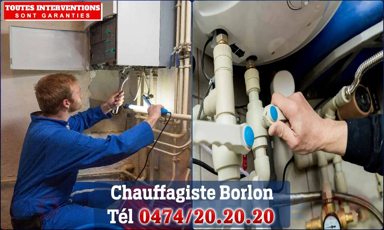 Chauffagiste agréé à Borlon 6941