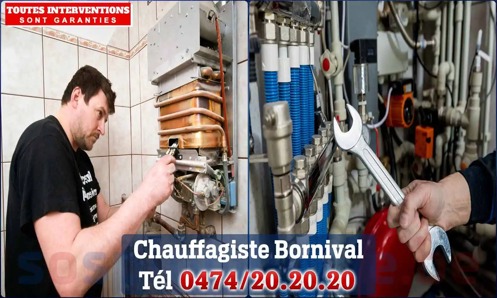 Chauffagiste agréé à Bornival 1404