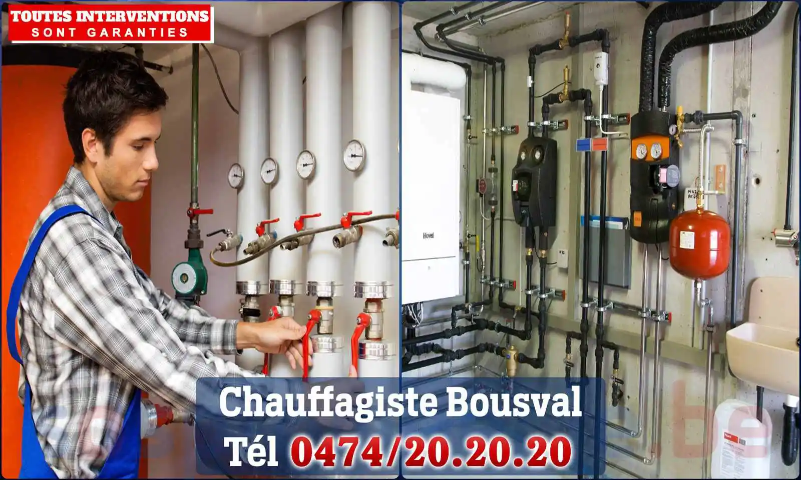 Chauffagiste agréé à Bousval 1470