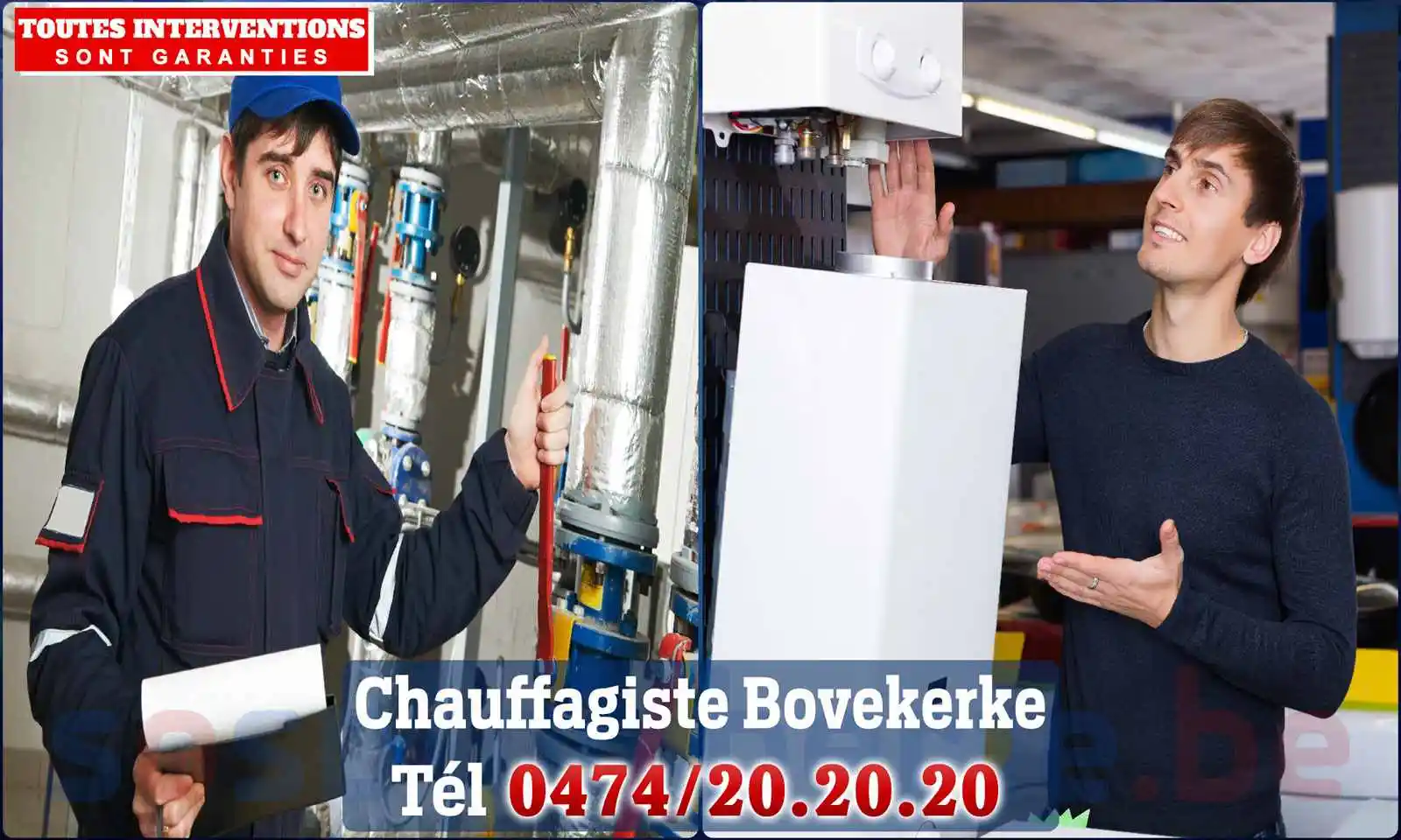 Chauffagiste agréé à Bovekerke 8680