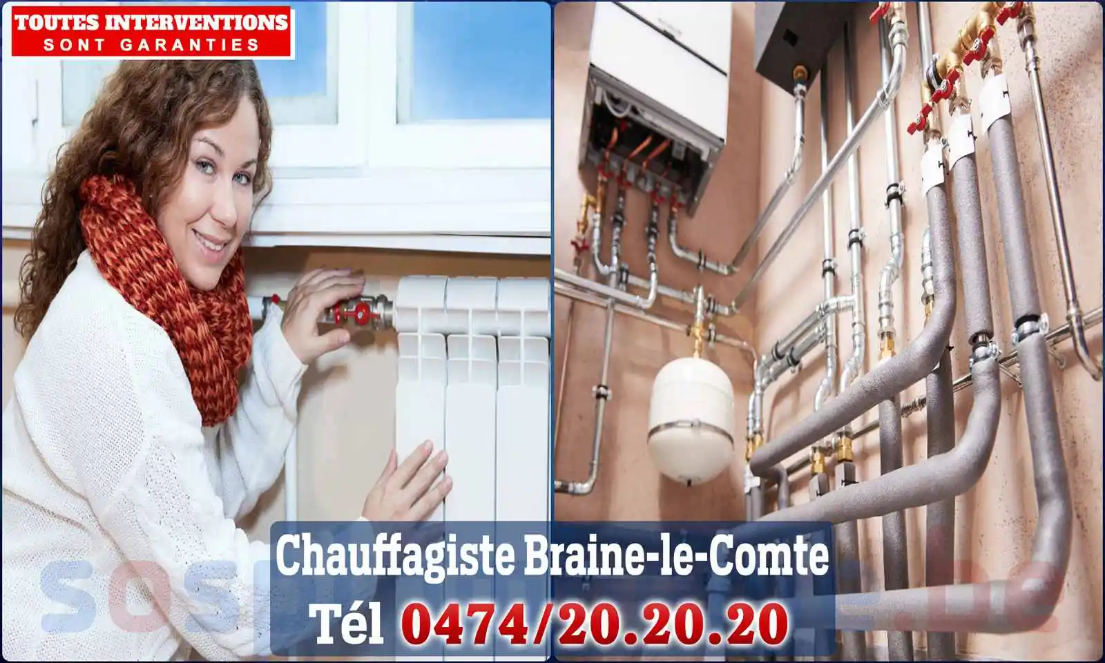 Chauffagiste agréé à Braine-Le-Comte 7090