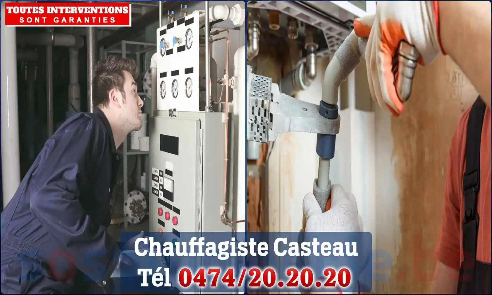 Chauffagiste agréé à Casteau 7061