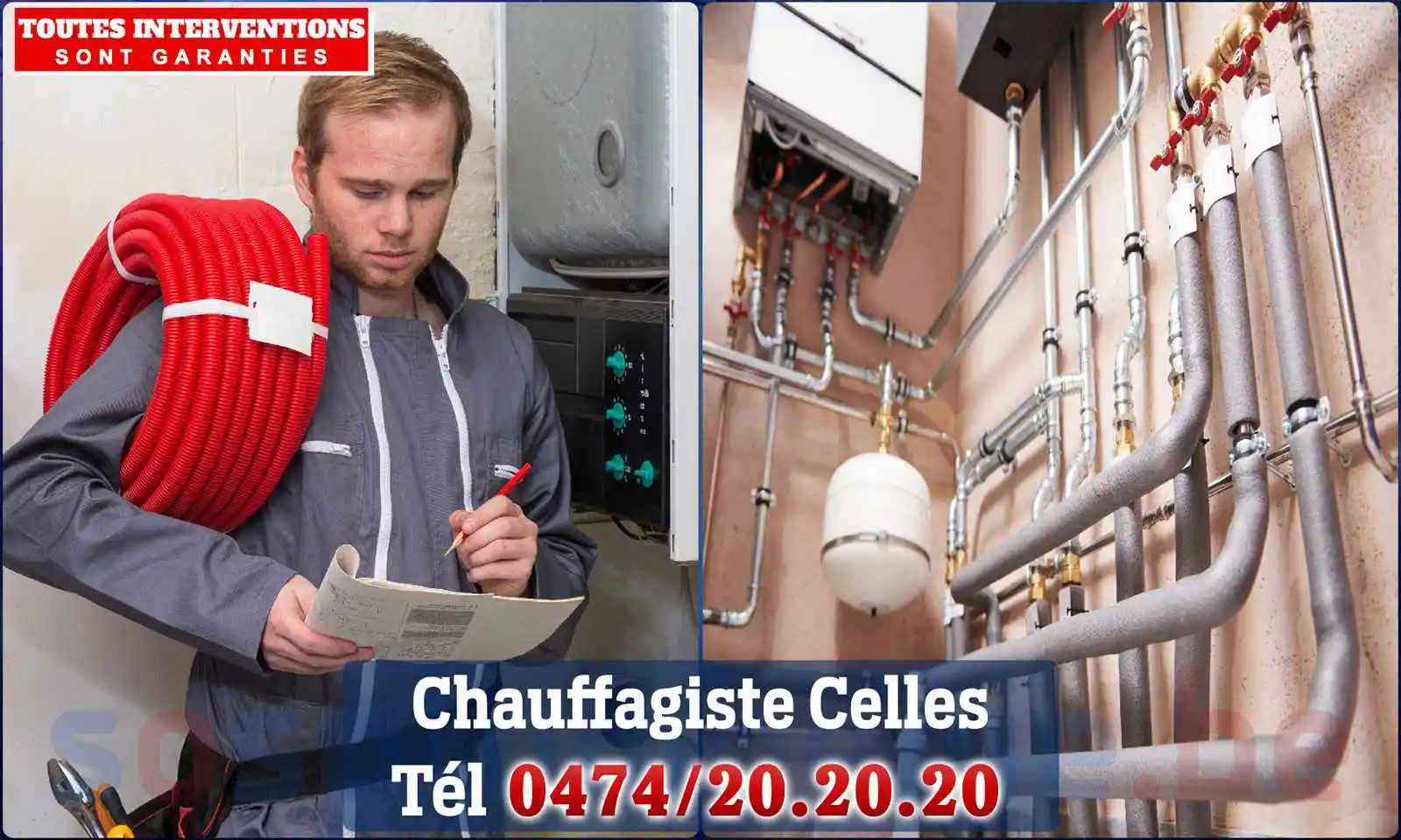 Chauffagiste agréé à Celles 7760