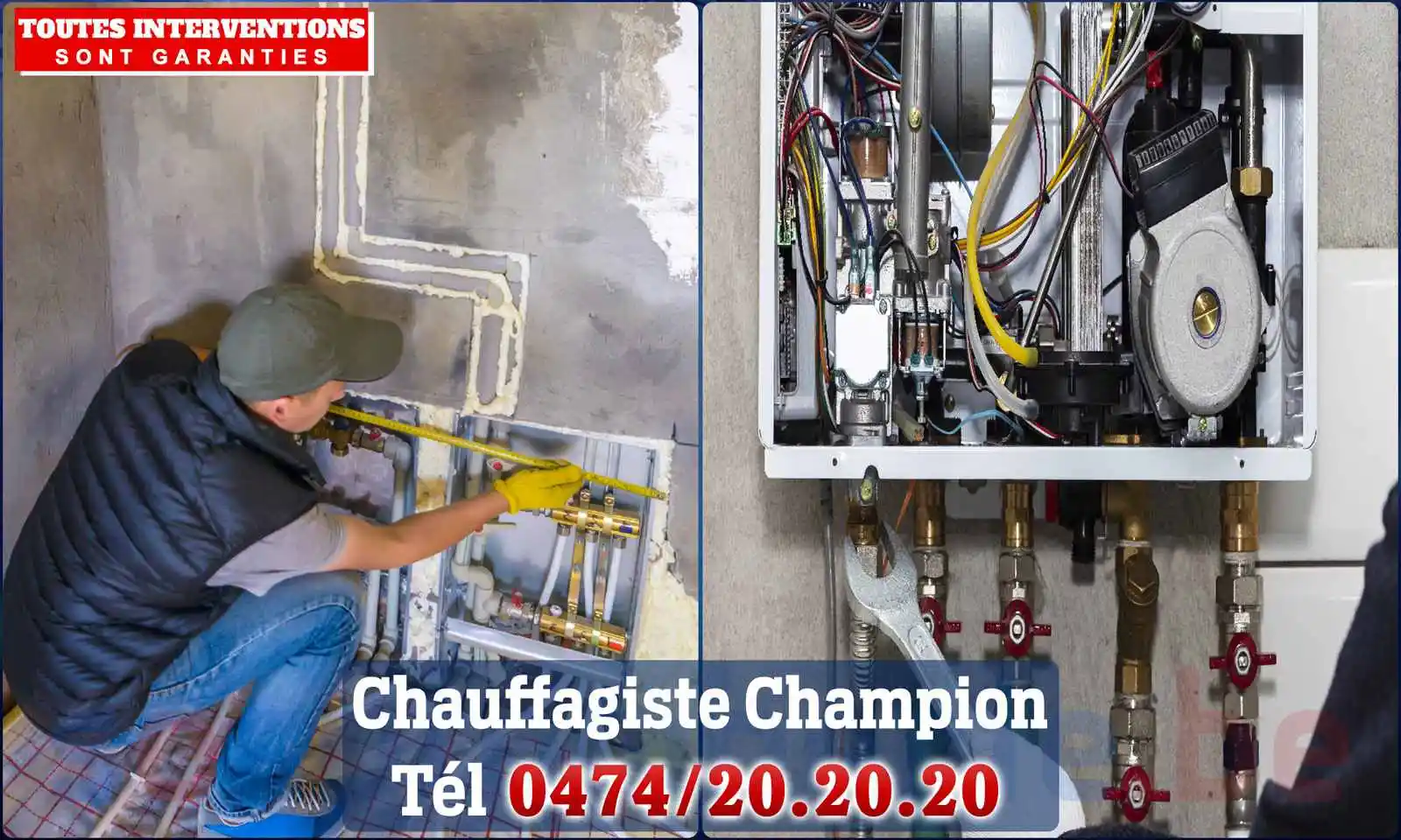 Chauffagiste agréé à Champion 5020