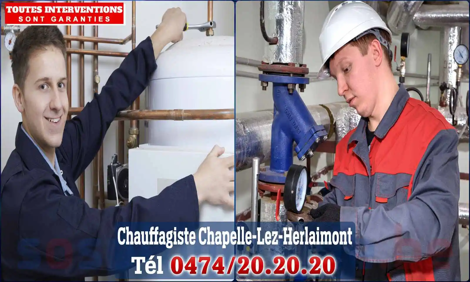 Chauffagiste agréé à Chapelle-Lez-Herlaimont 7160