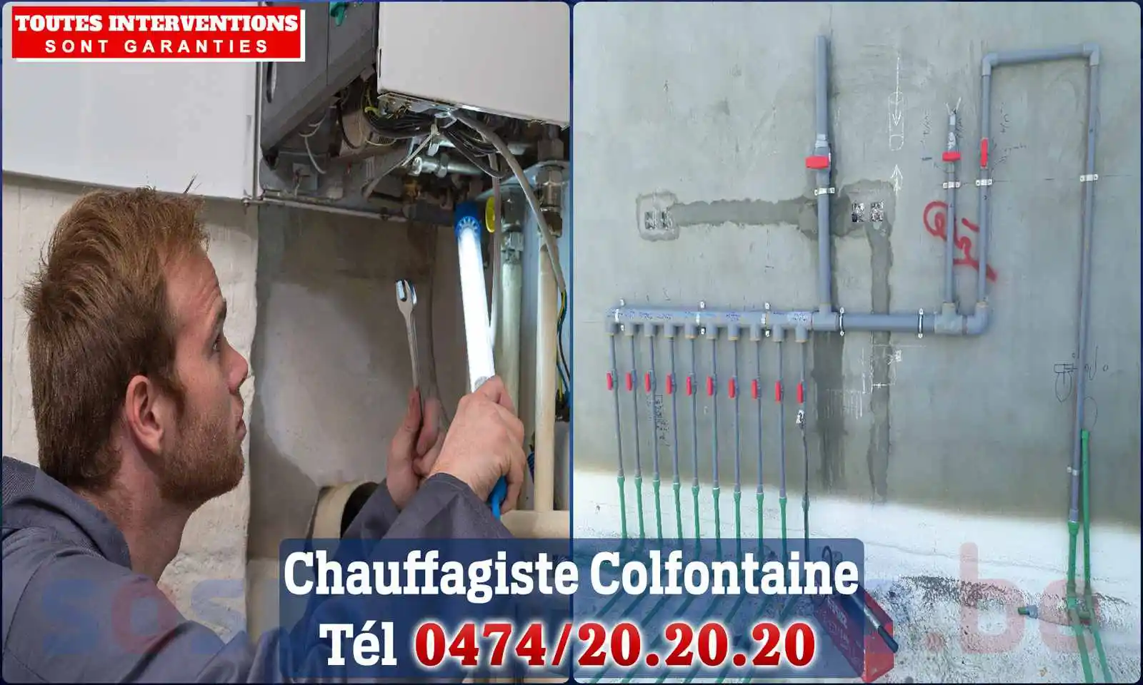Chauffagiste agréé à Colfontaine 7340
