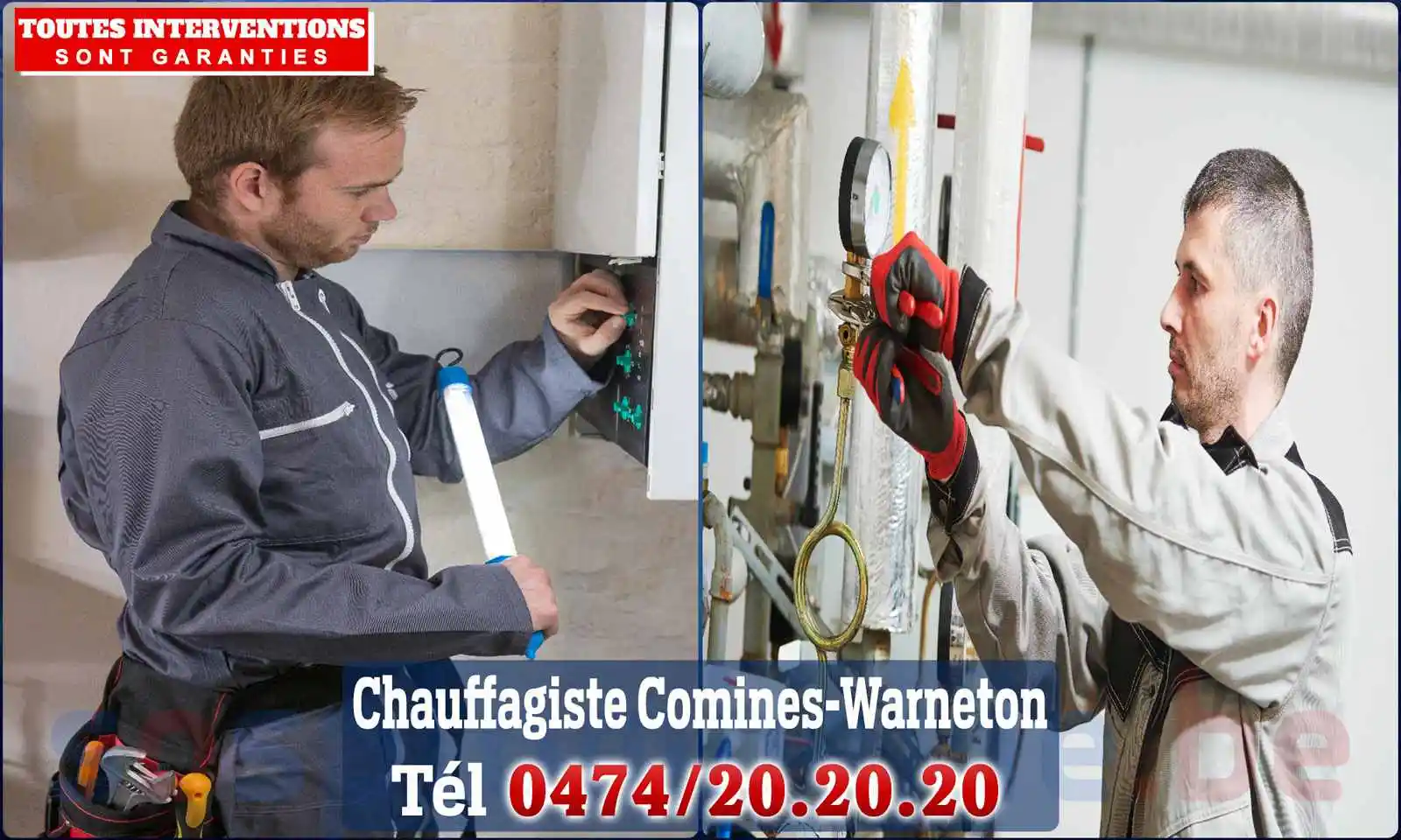 Chauffagiste agréé à Comines-Warneton 7780