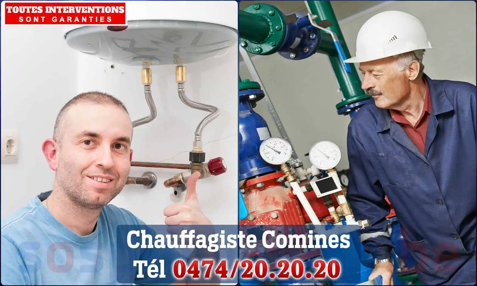 Chauffagiste agréé à Comines 7780