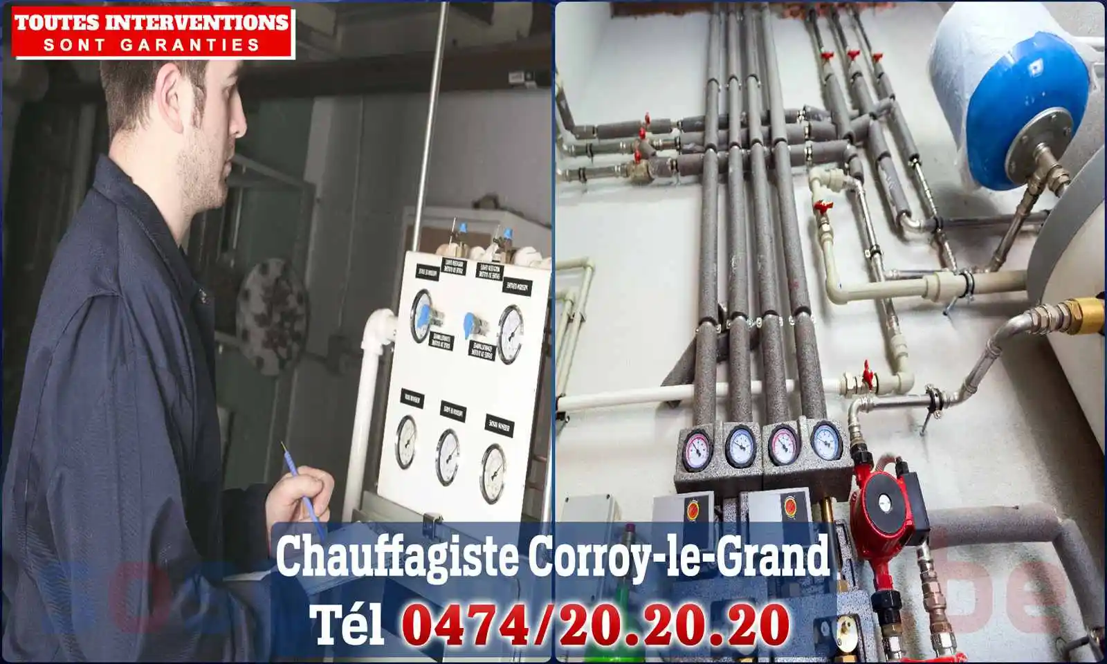 Chauffagiste agréé à Corroy-le-Grand 1325
