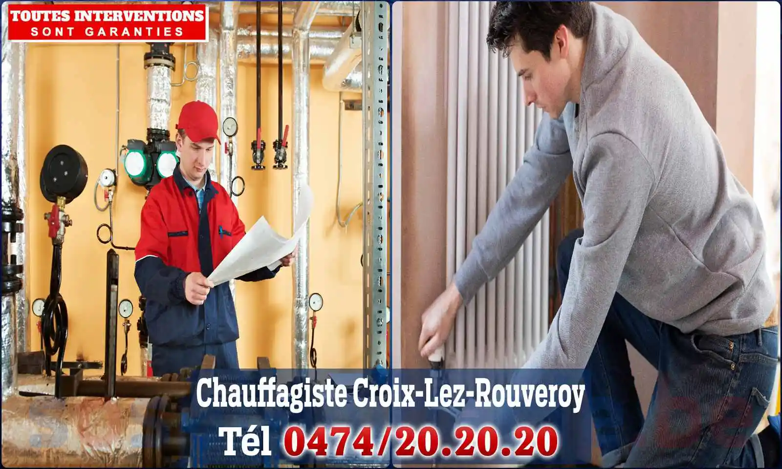 Chauffagiste agréé à Croix-lez-Rouveroy 7120