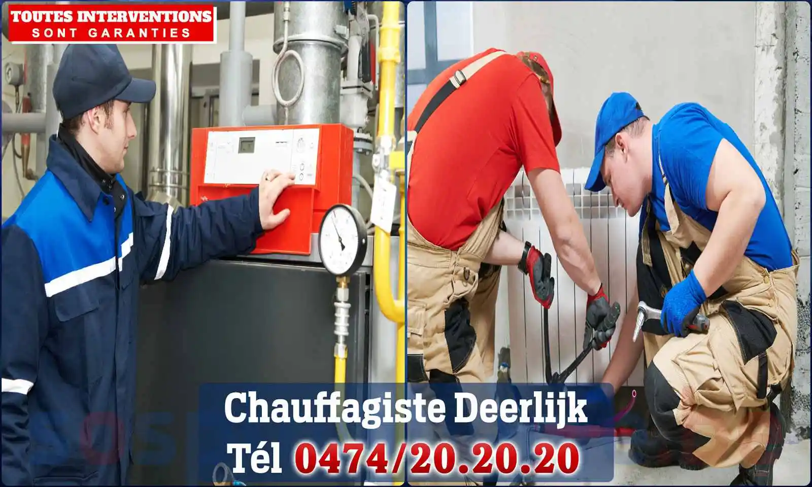 Chauffagiste agréé à Deerlijk 8540