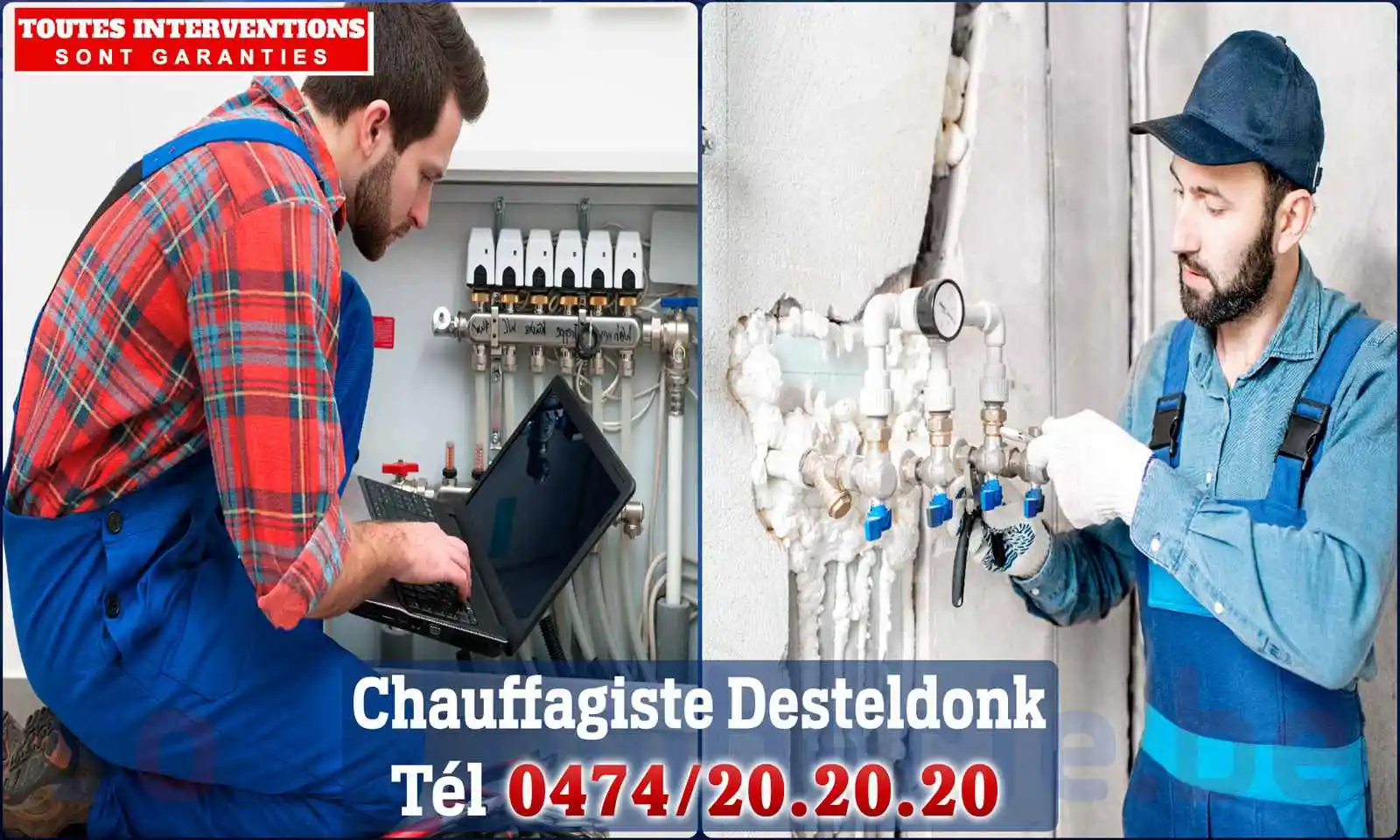 Chauffagiste agréé à Desteldonk 9042