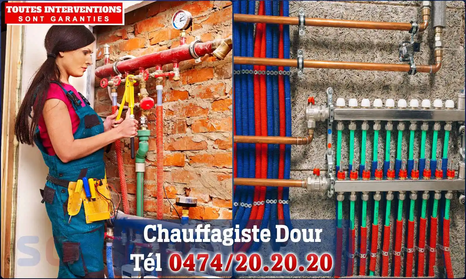 Chauffagiste agréé à Dour 7370