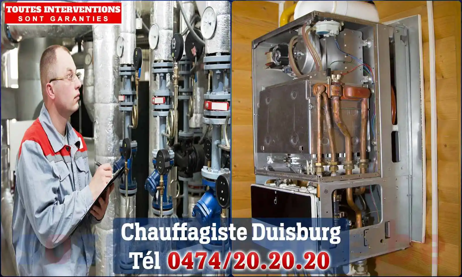 Chauffagiste agréé à Duisburg 3080