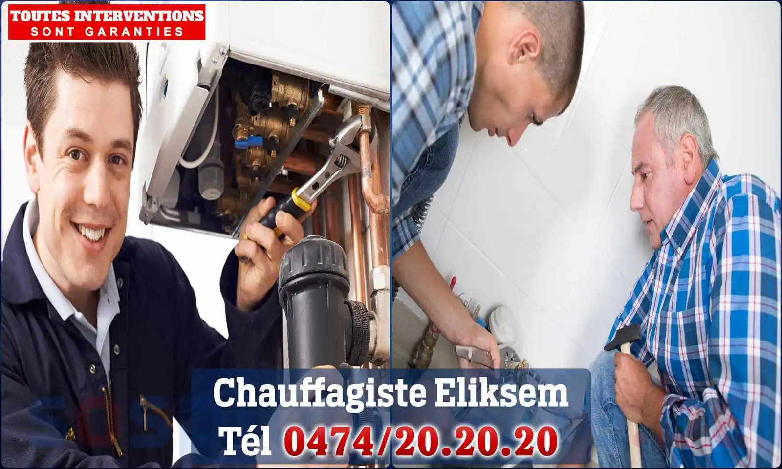 Chauffagiste agréé à Eliksem 3400