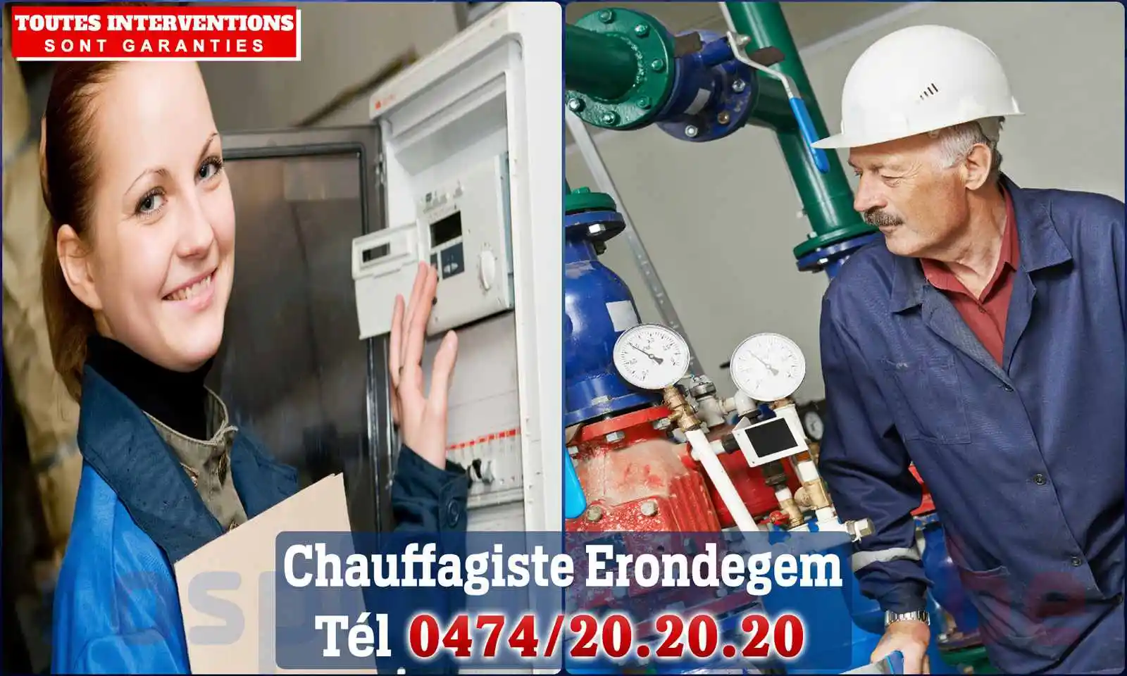 Chauffagiste agréé à Erondegem 9420