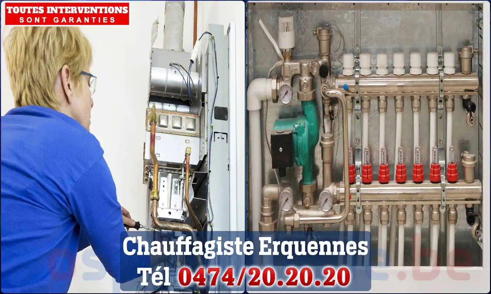 Chauffagiste agréé à Erquennes 7387