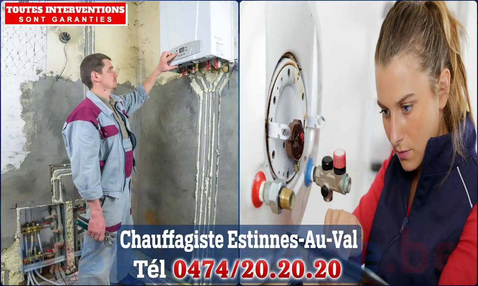 Chauffagiste agréé à Estinnes-au-Val 7120