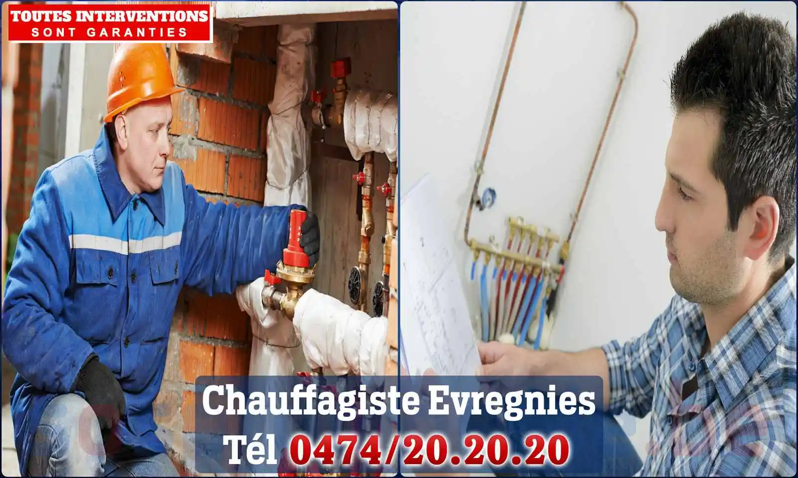 Chauffagiste agréé à Evregnies 7730
