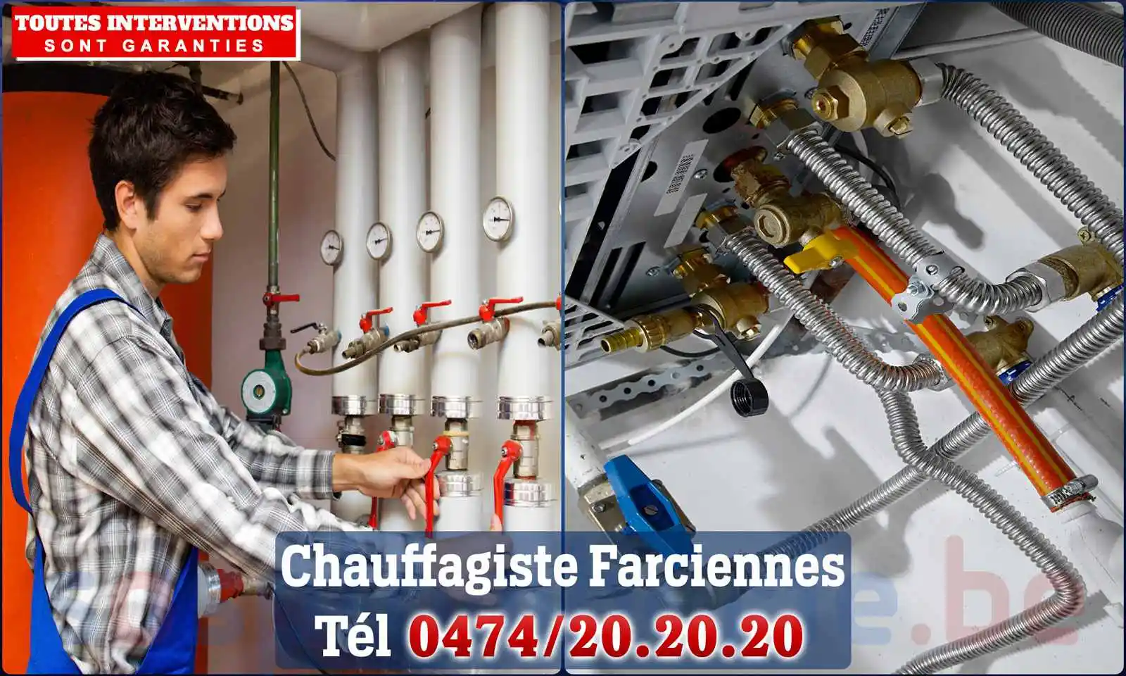Chauffagiste agréé à Farciennes 6240