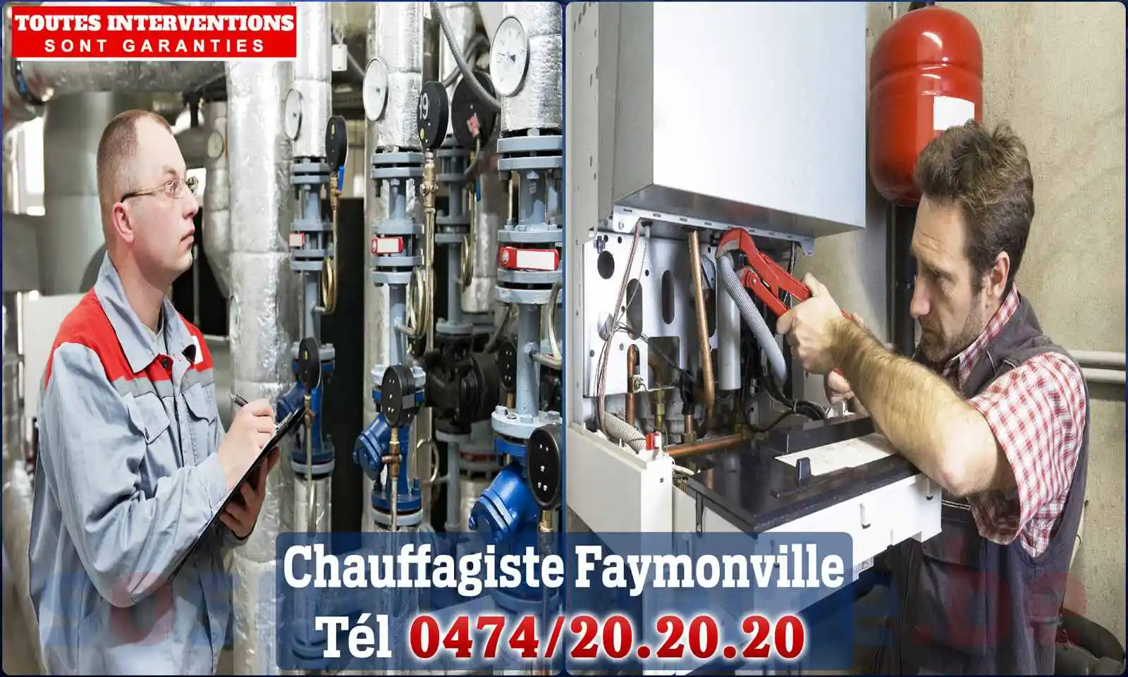 Chauffagiste agréé à Faymonville 4950
