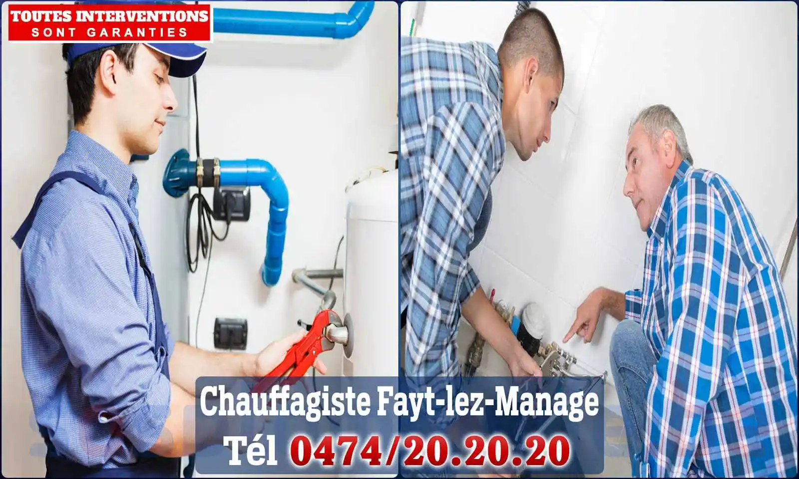 Chauffagiste agréé à Fayt-lez-Manage 7170