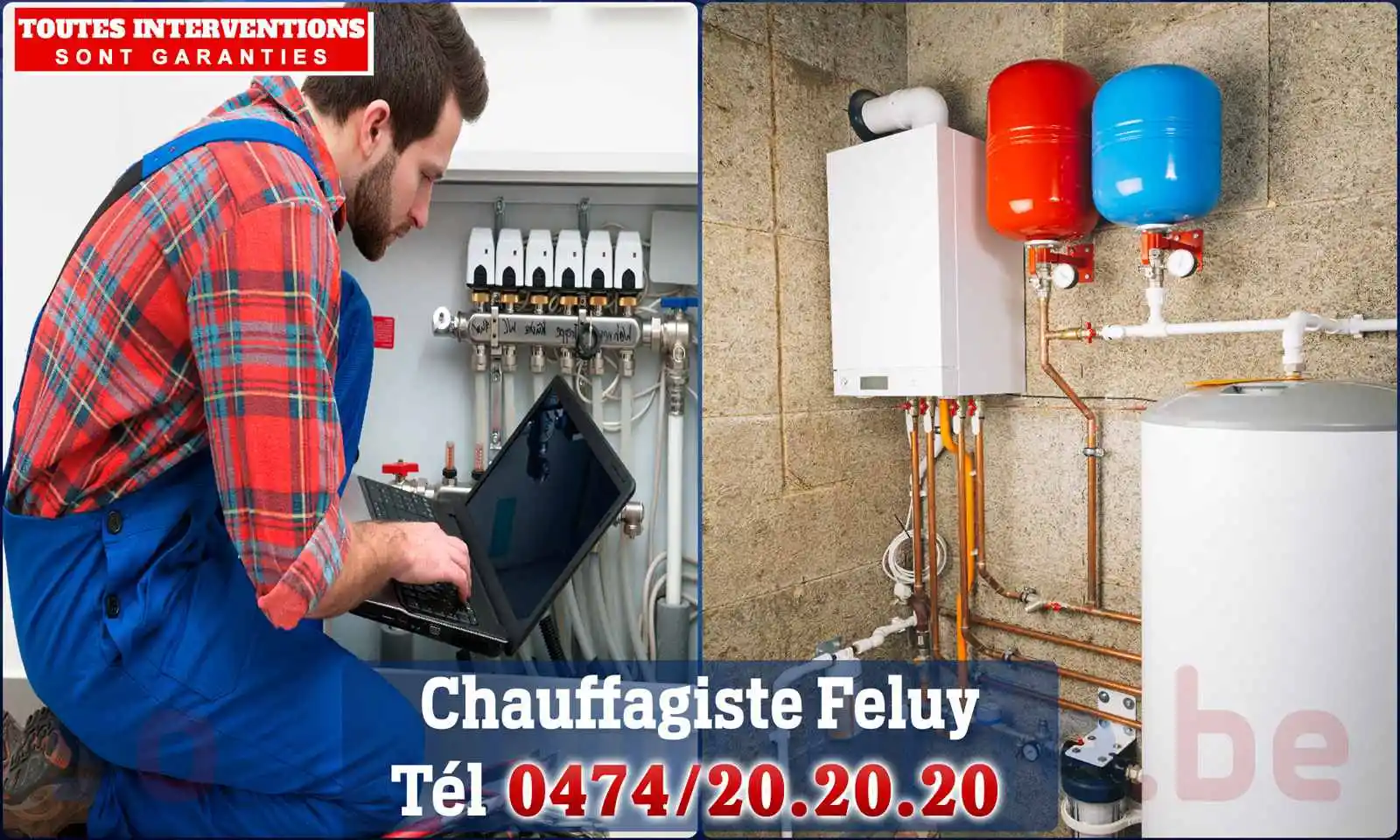 Chauffagiste agréé à Feluy 7181