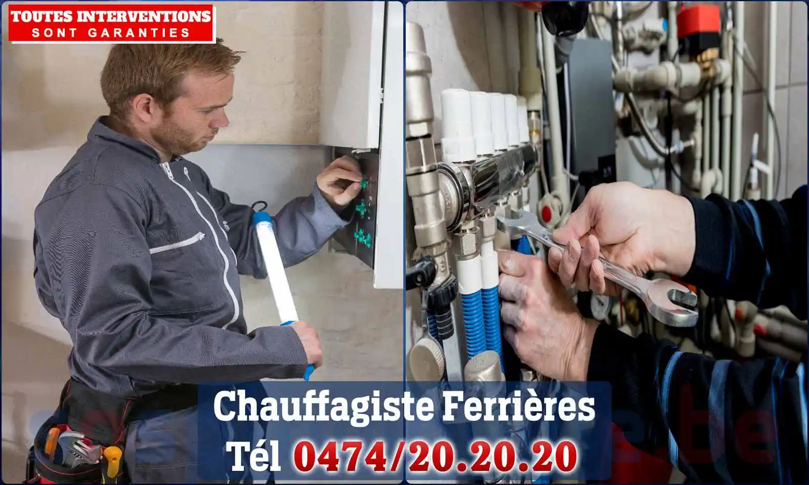 Chauffagiste agréé à Ferrières 4190