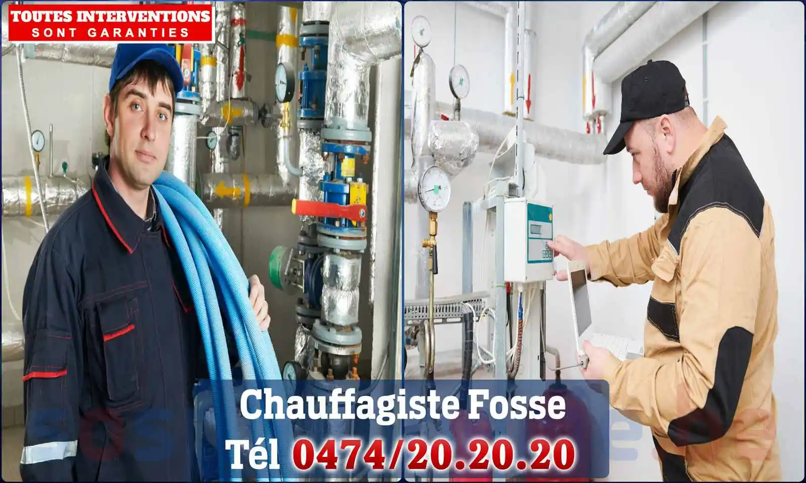 Chauffagiste agréé à Fosse 4980