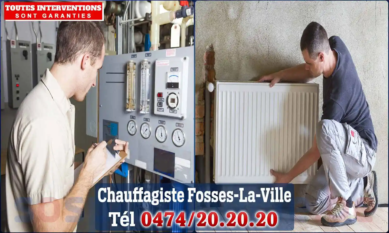Chauffagiste agréé à Fosses-la-Ville 5070
