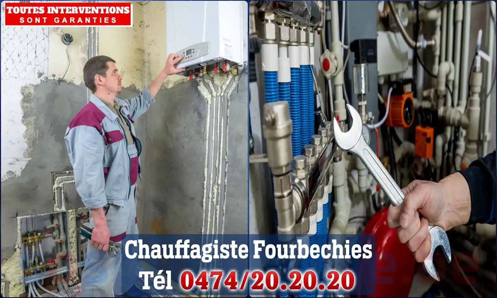 Chauffagiste agréé à Fourbechies 6440
