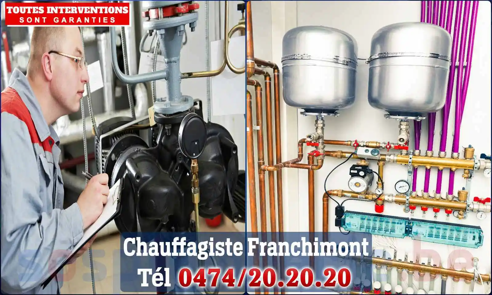 Chauffagiste agréé à Franchimont 5600