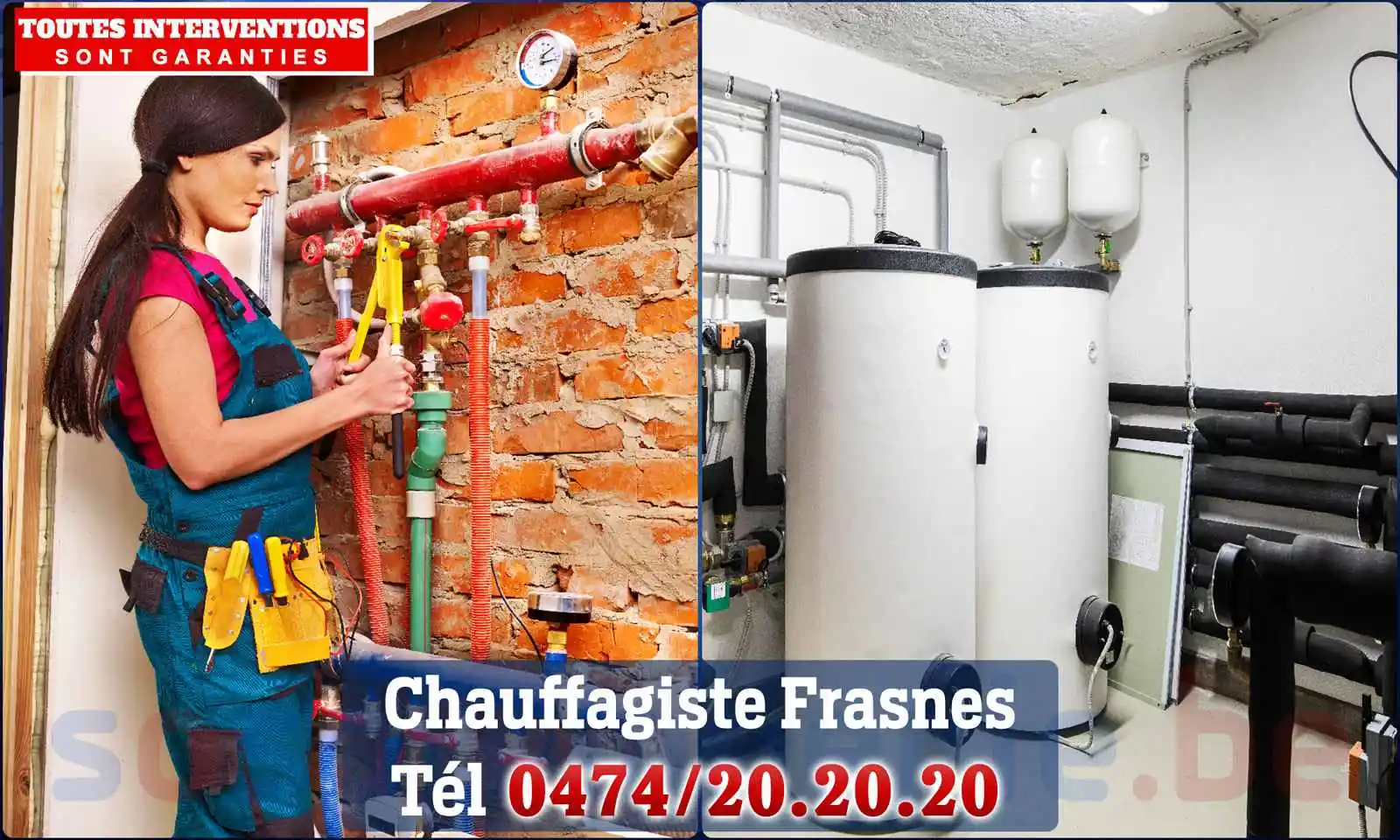 Chauffagiste agréé à Frasnes 5660