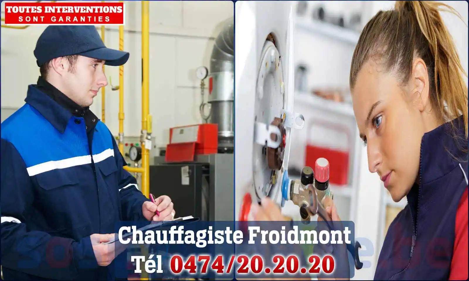 Chauffagiste agréé à Froidmont 7504