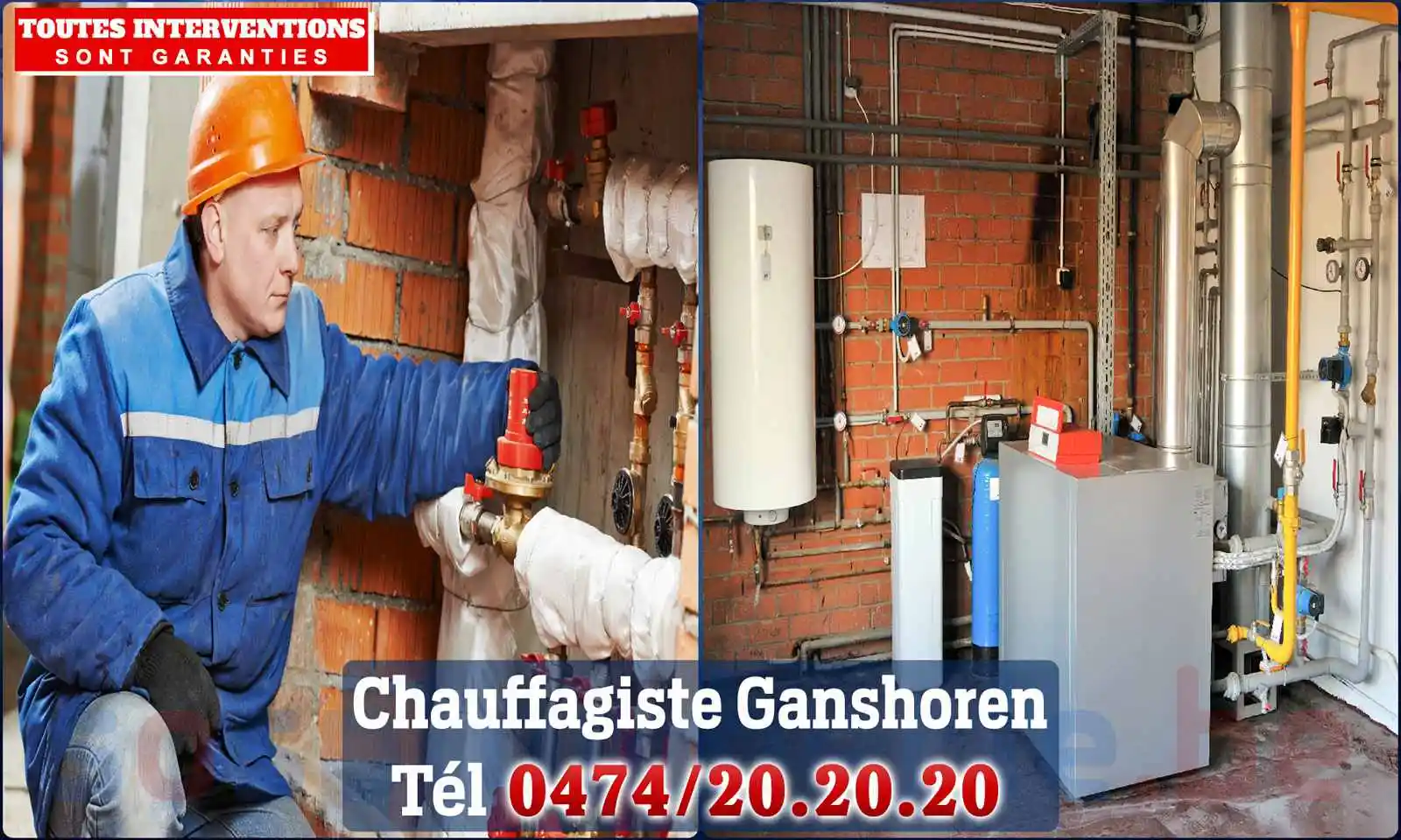 Chauffagiste agréé à Ganshoren 1083