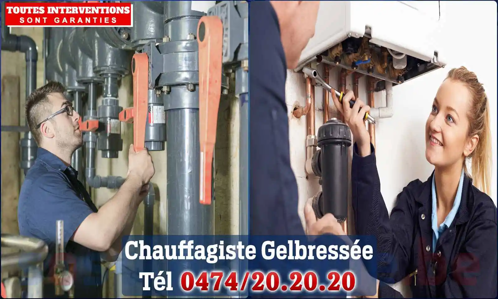 Chauffagiste agréé à Gelbressée 5024