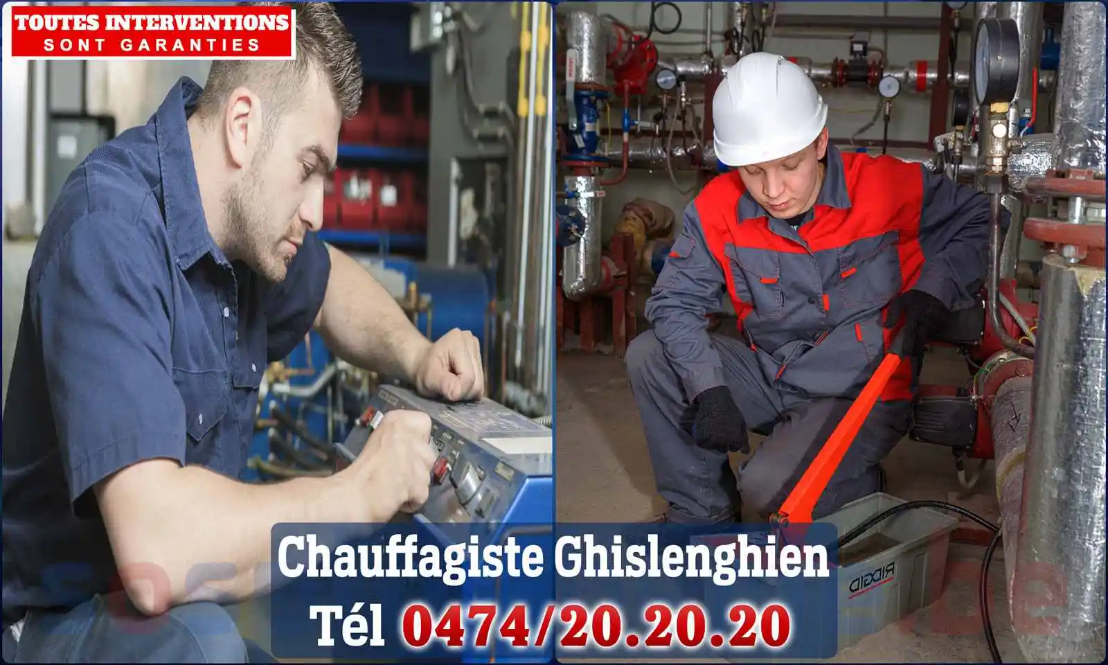 Chauffagiste agréé à Ghislenghien 7822