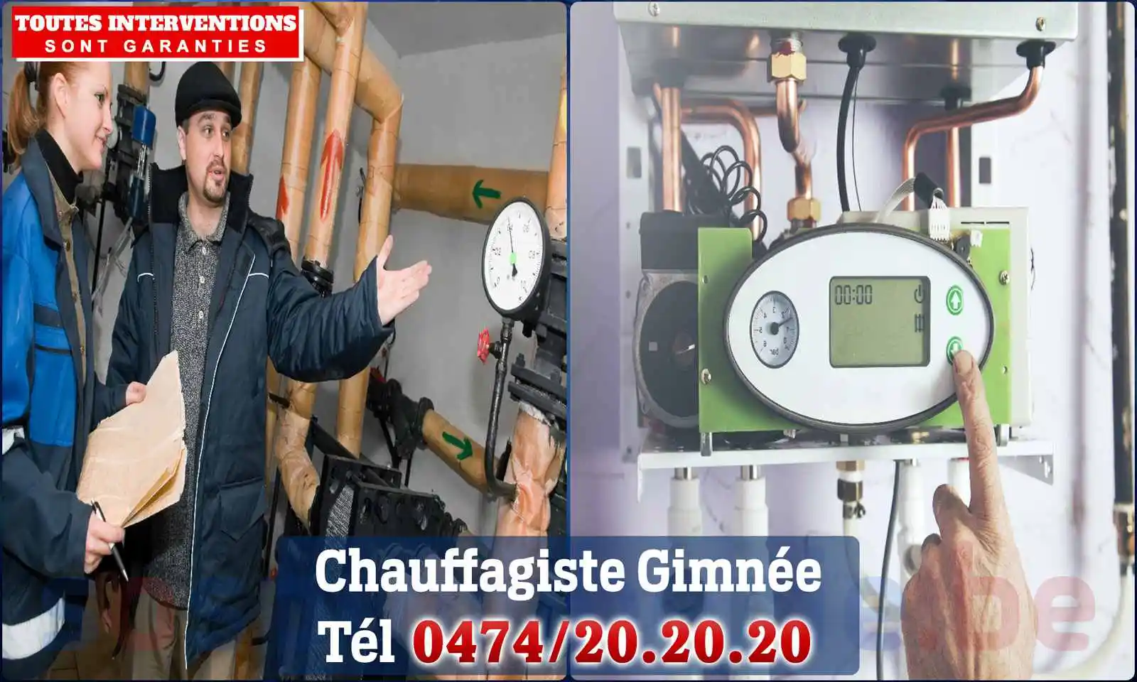 Chauffagiste agréé à Gimnée 5680